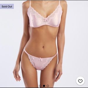 Rihanna Fenty Savage Satin Bandeau set